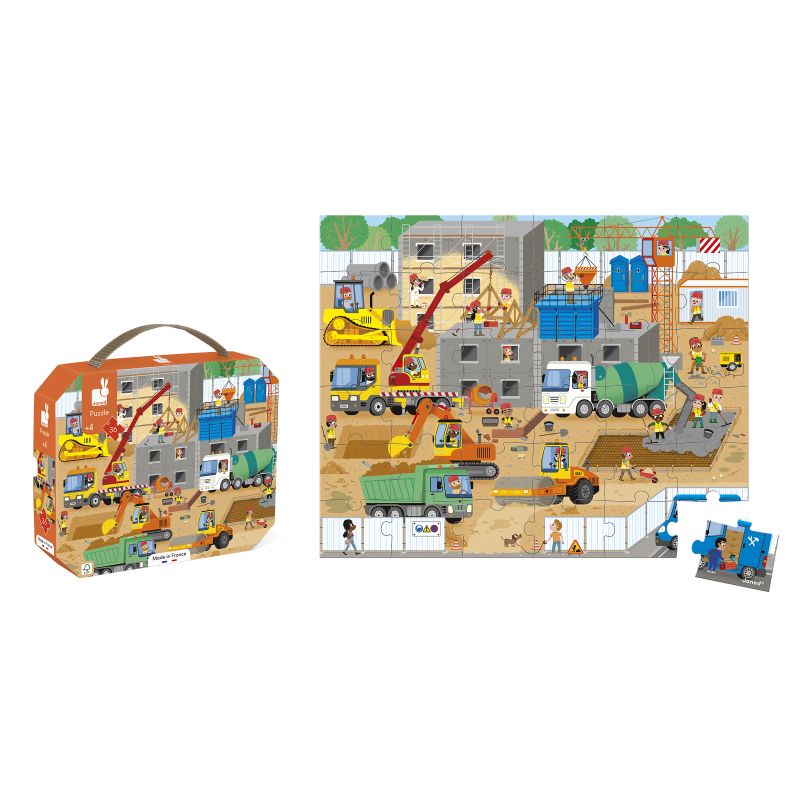 PUZZLE  CHANTIERS 36 PIECES